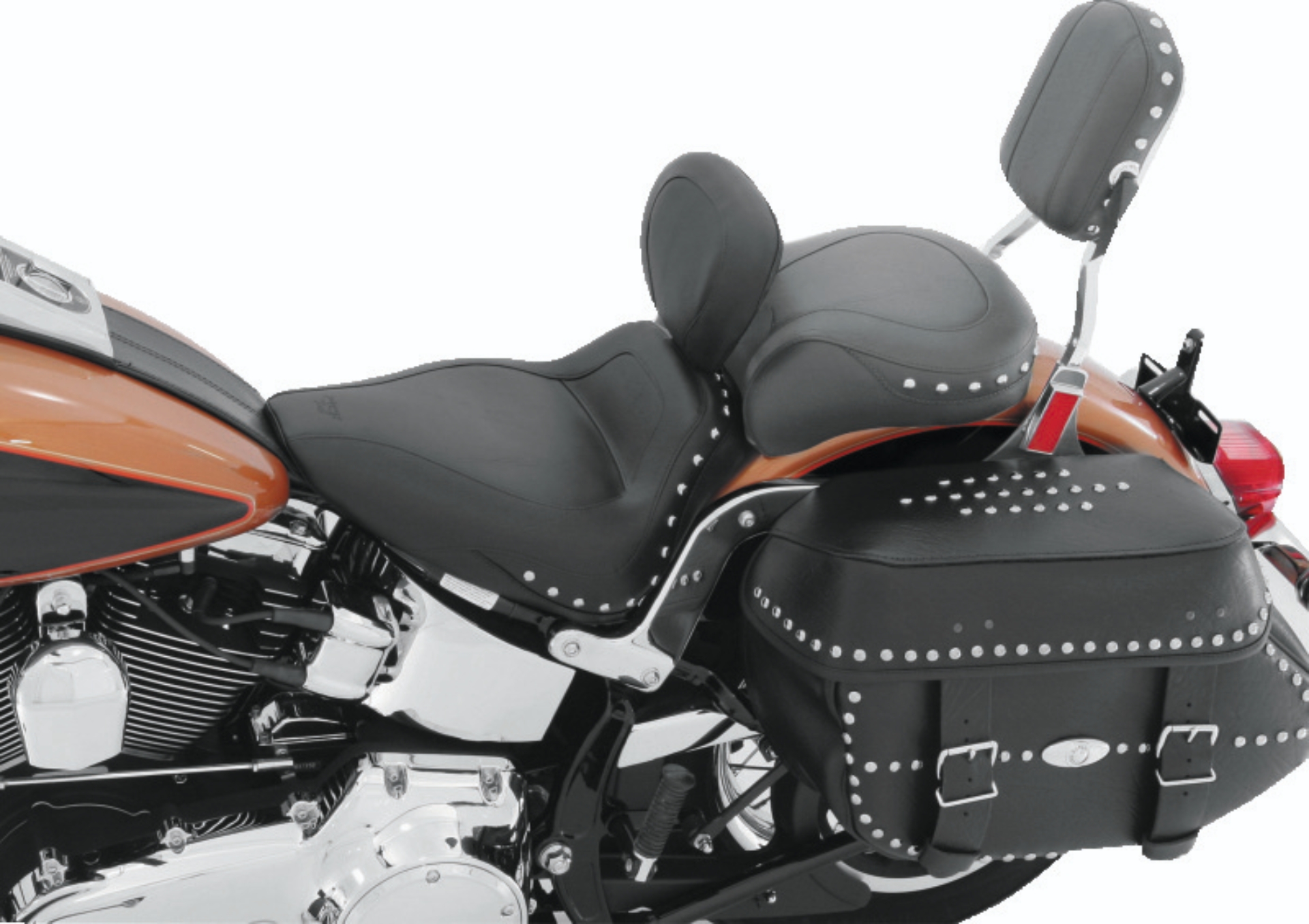 Picture of Mustang Motorcycle MMP 2 Piece Original Two-Piece Motorcycle Seats - 75851