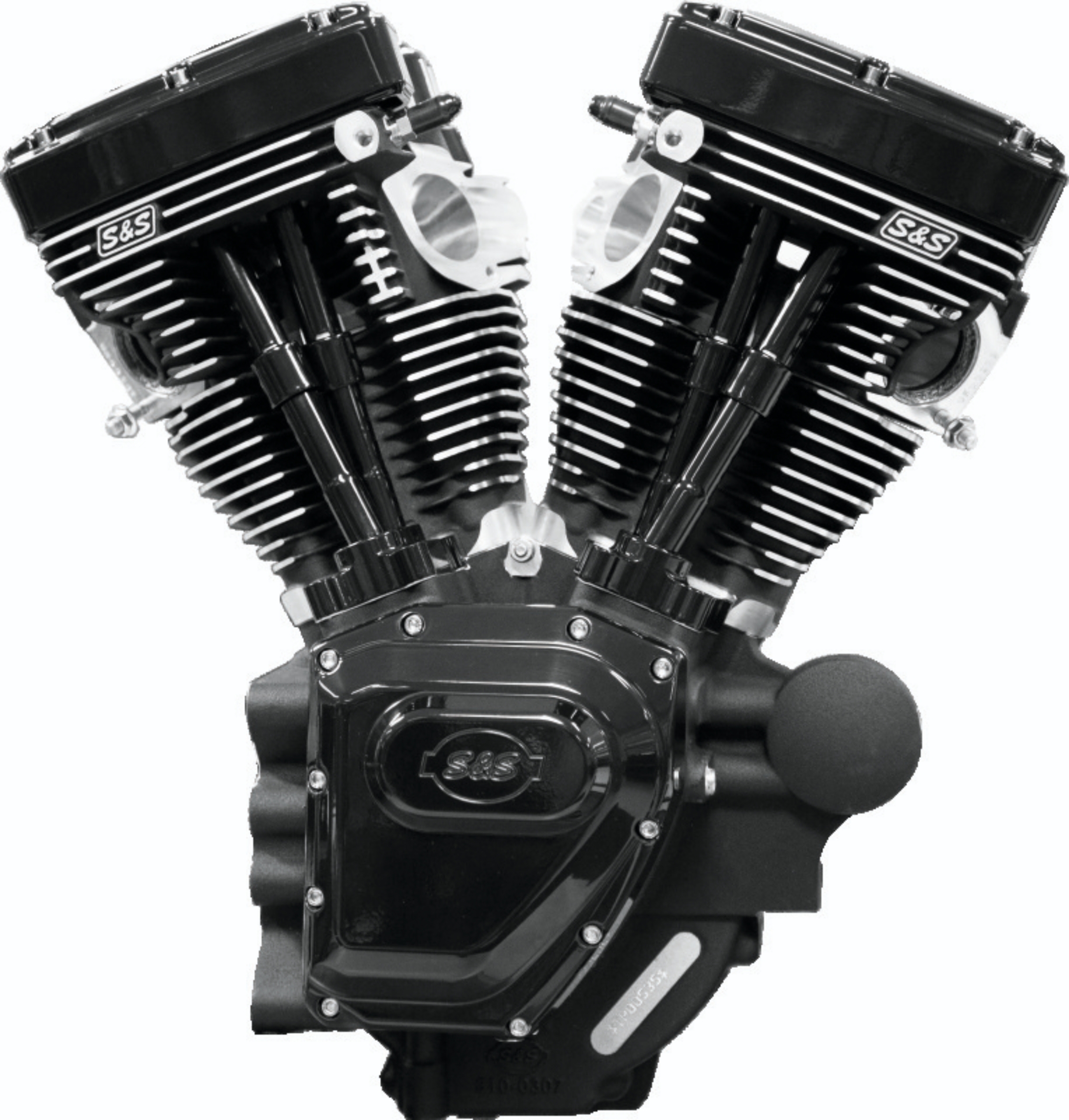 Picture of S&S Cycle 06-17 Dyna T124 Black Edition Long Block Engine - Wrinkle Black