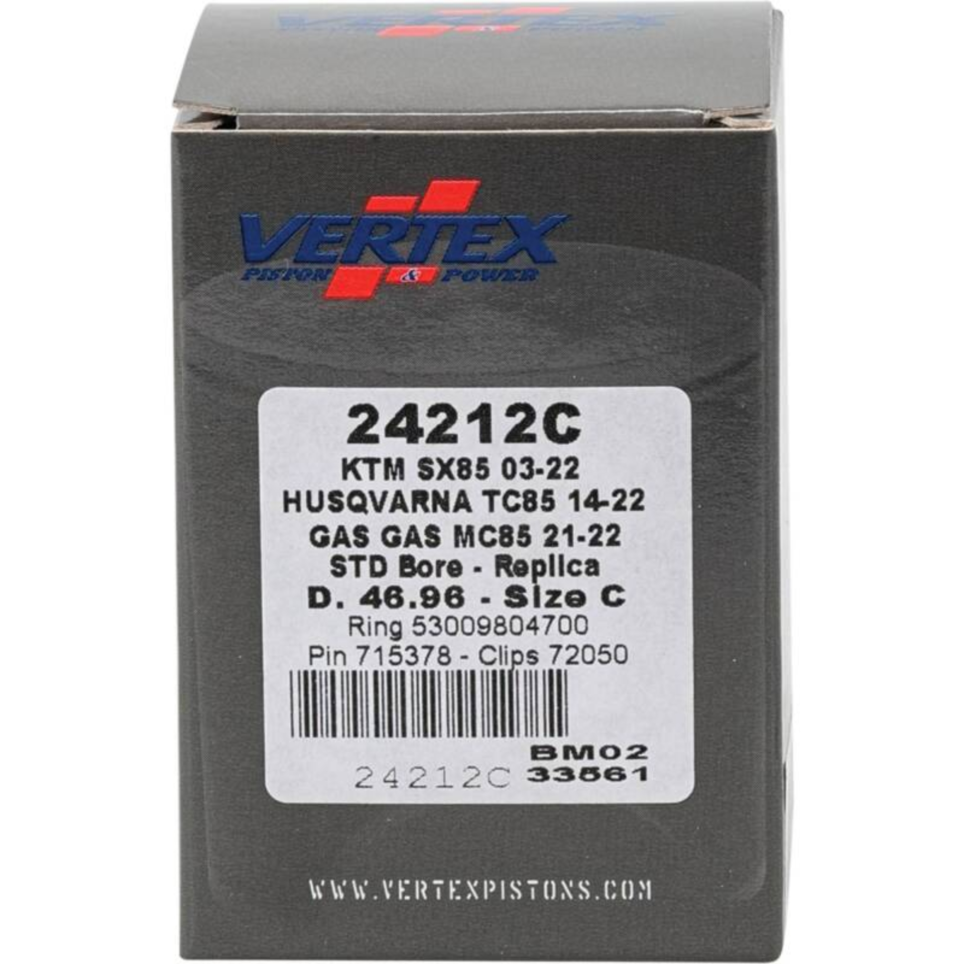 Picture of Vertex Pistons VEP Cast Replica Piston Kit Piston Sets - 24212C