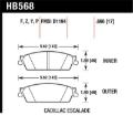 Picture of Hawk Performance HAWK LTS Brake Pads Rear - HB568Y.666