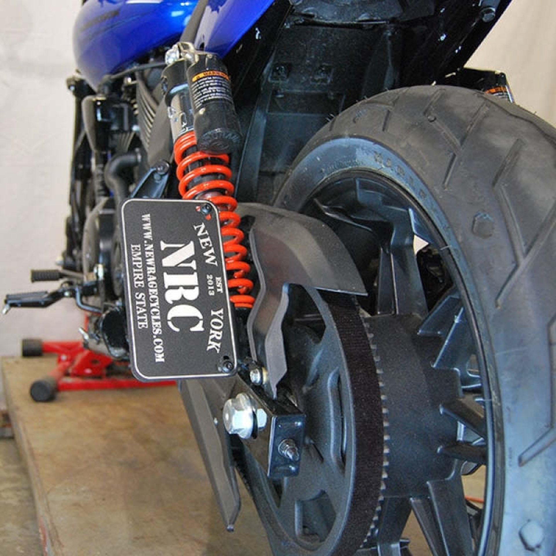 Picture of New Rage Cycles NEW Side Mount License Plate Relocation - SROD-SIDE