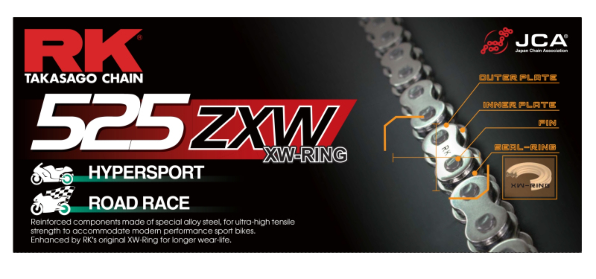 Picture of RK Chain RKC Non Sealed Chain - CC525ZXW-120