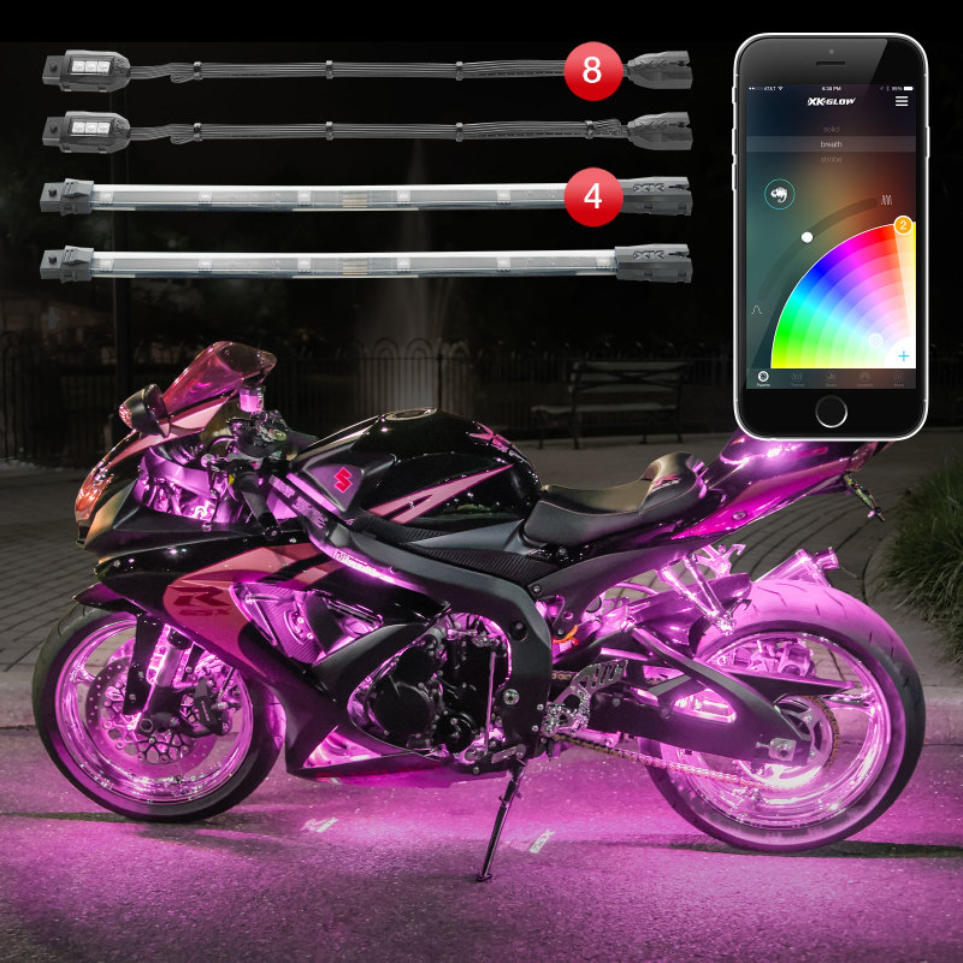 Picture of XKGLOW XKG Moto Light Kits Light Accessories and Wiring - KS-MOTO-STANDARD