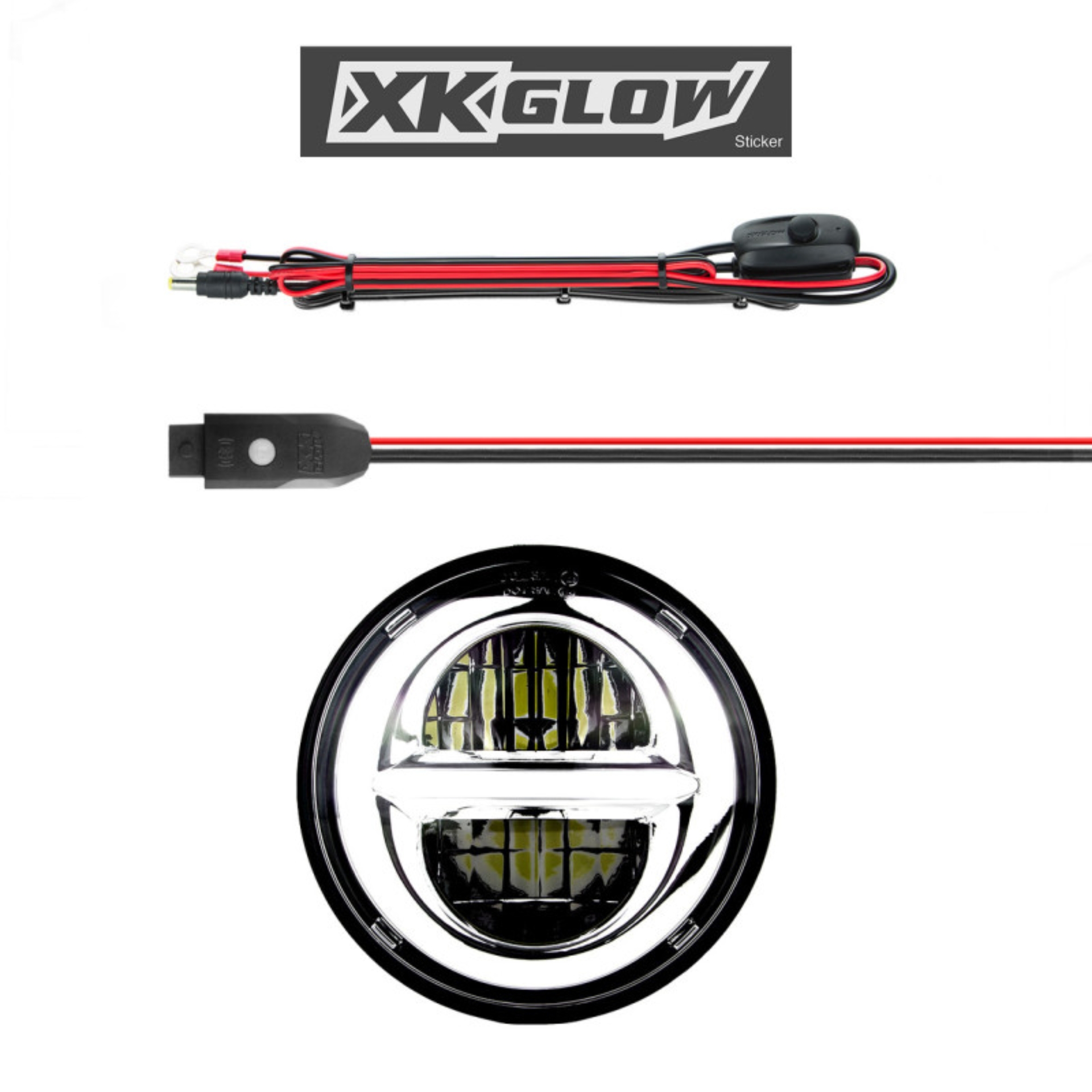 Picture of XKGLOW XKG Moto Headlights - XK-5IN-KIT-W