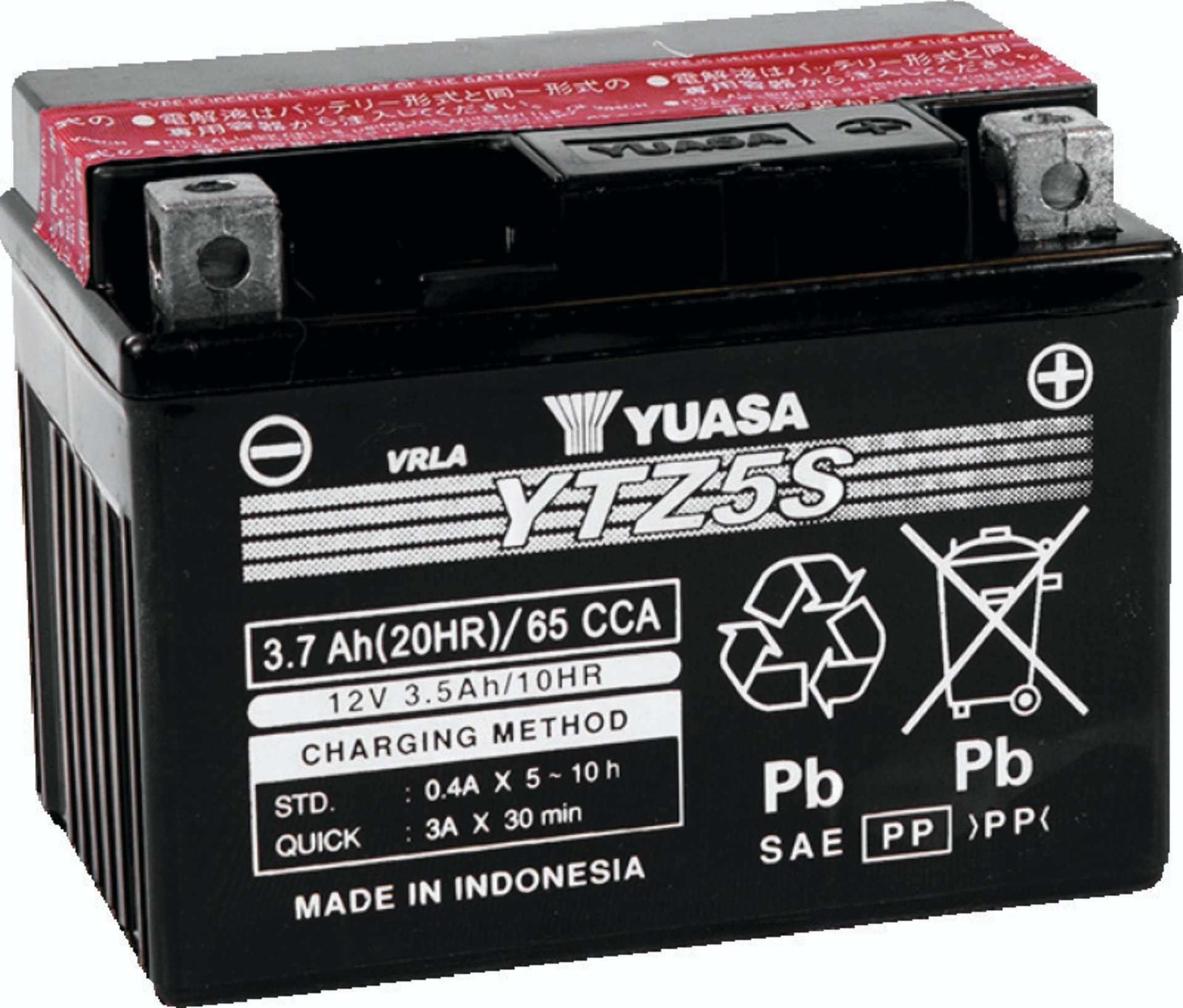 Picture of Yuasa Battery YSA Maintenance Free Battery Batteries - YUAM62TZ5