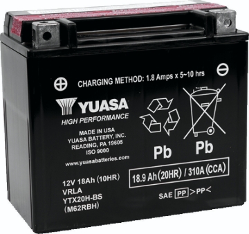 Picture of Yuasa Battery YSA Maintenance Free Battery Batteries - YUAM62RBH