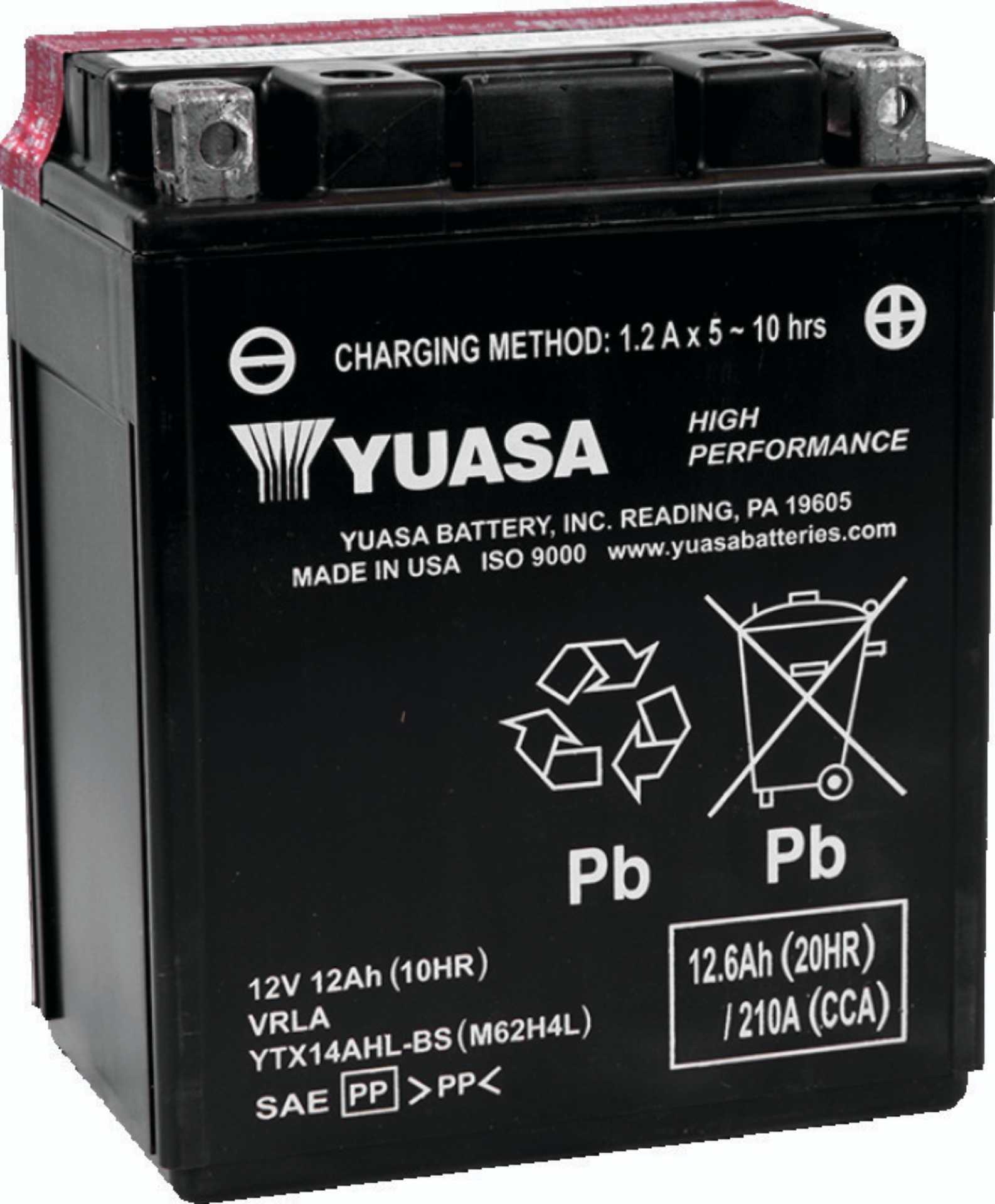 Picture of Yuasa Battery YSA Maintenance Free Battery Batteries - YUAM62H4L
