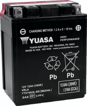 Picture of Yuasa Battery YSA Maintenance Free Battery Batteries - YUAM62H4L