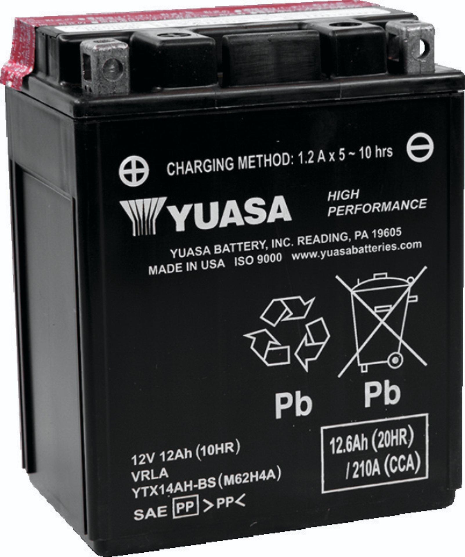 Picture of Yuasa Battery YSA Maintenance Free Battery Batteries - YUAM62H4A