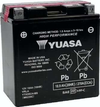 Picture of Yuasa Battery YSA Maintenance Free Battery Batteries - YUAM6220C