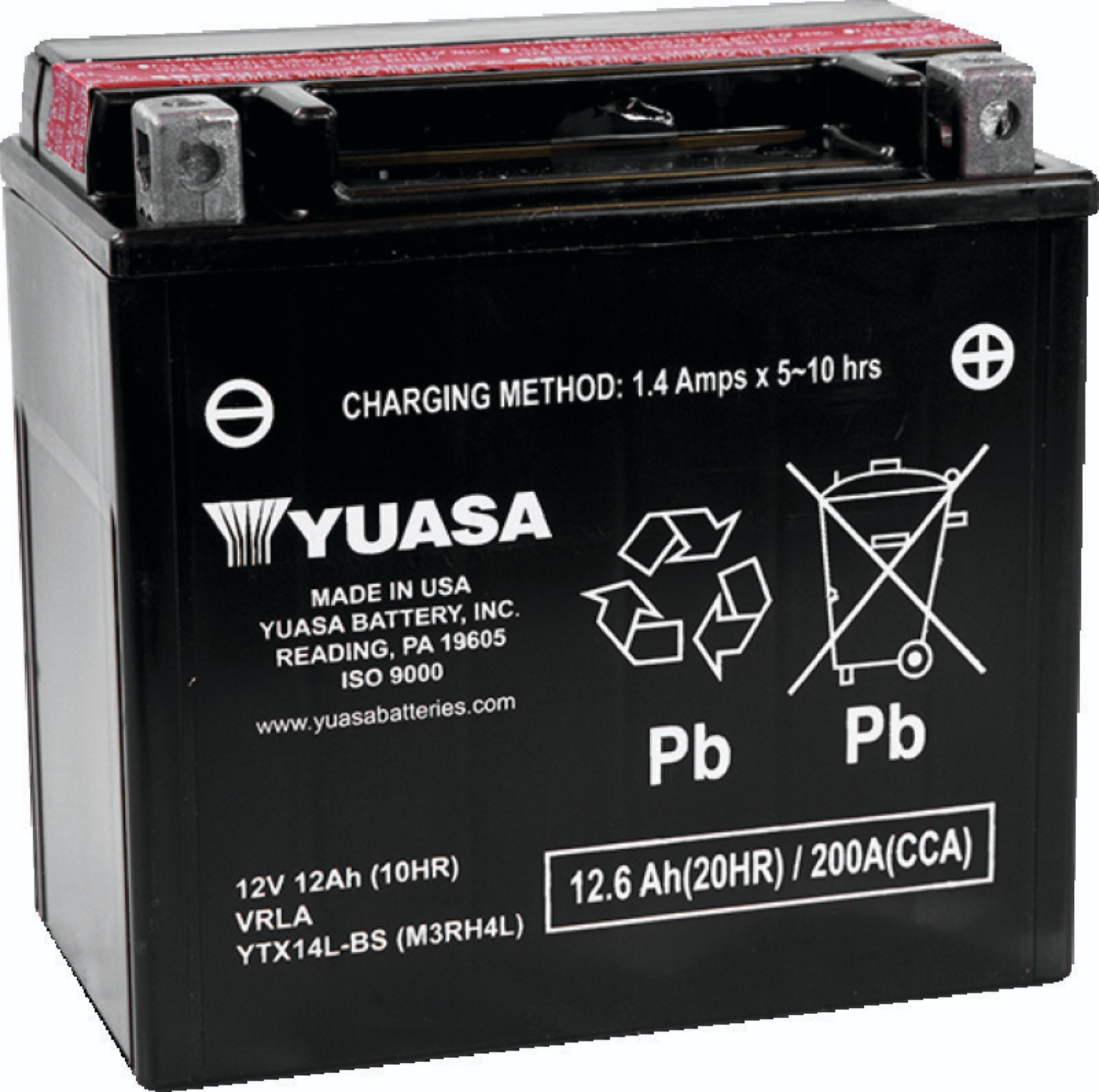 Picture of Yuasa Battery YSA Maintenance Free Battery Batteries - YUAM3RH4L