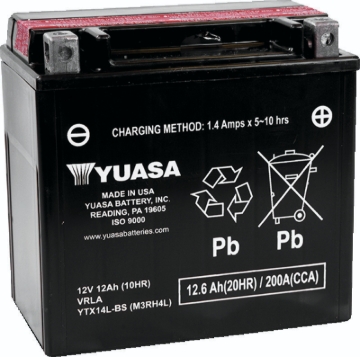 Picture of Yuasa Battery YSA Maintenance Free Battery Batteries - YUAM3RH4L