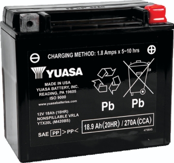 Picture of Yuasa Battery YSA Maintenance Free Battery Batteries - YUAM320BS