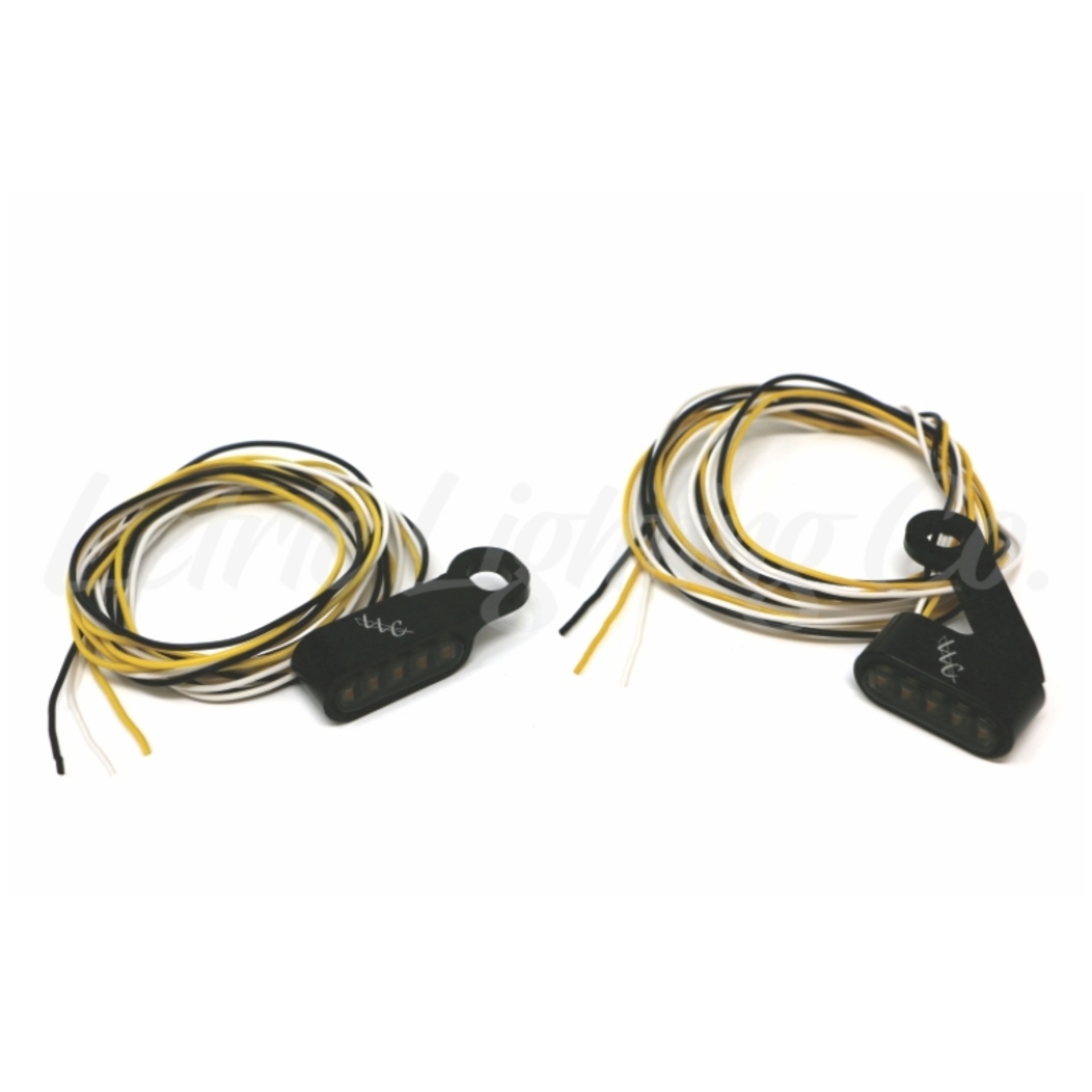 Picture of Letric Lighting LET Mini Mirror LED Turn Signals Front Light Accessories and Wiring - LLC-MMM-B