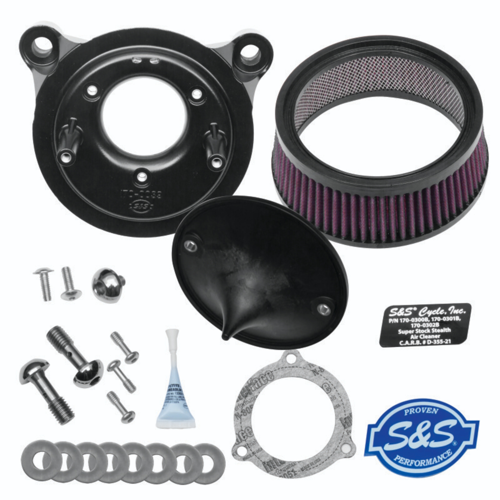 Picture of S&S Cycle SSC Air Cleaner Kits Air Intake Components - 170-0301B