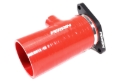 Picture of PERRIN 22-26 Subaru WRX / 20-25 LGT & OBXT Turbo Inlet Hose w/Turbo Adapter Flange (Short) - Red