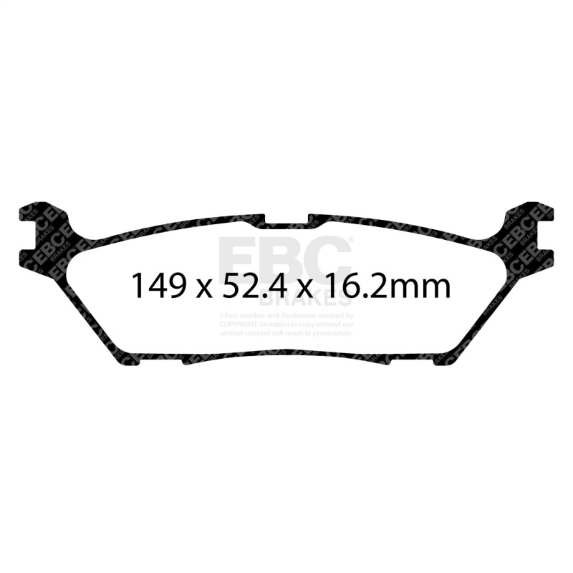 Picture of EBC Yellowstuff Brake Pad Sets - DP43142R