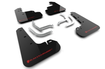 Picture of Rally Armor RAL UR Blk Flap/Rd Logo Mud Flaps - MF105-UR-BLK-RD