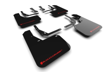 Picture of Rally Armor RAL UR Blk Flap/Rd Logo Mud Flaps - MF103-UR-BLK-RD