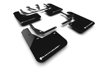 Picture of Rally Armor RAL UR Blk Flap/Wht Logo Mud Flaps - MF113-UR-BLK-WH