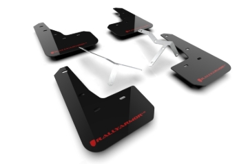 Picture of Rally Armor RAL UR Blk Flap/Rd Logo Mud Flaps - MF109-UR-BLK-RD