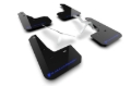 Picture of Rally Armor RAL UR Blk Flap/Blue Logo Mud Flaps - MF109-UR-BLK-BL