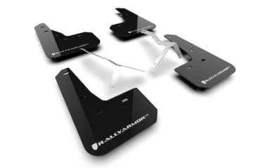 Picture of Rally Armor RAL UR Blk Flap/Wht Logo Mud Flaps - MF109-UR-BLK-WH