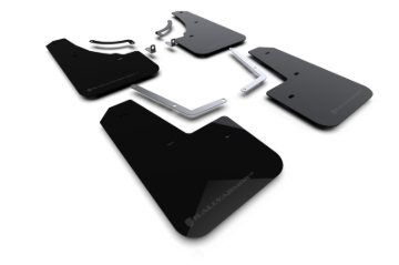 Picture of Rally Armor RAL UR Blk Flap/Grey Logo Mud Flaps - MF107-UR-BLK-GRY