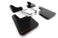Picture of Rally Armor RAL UR Blk Flap/Rd Logo Mud Flaps - MF116-UR-BLK-RD