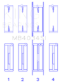 Picture of King Engine Bearings KING Main Bearings - MB4034SI0.25