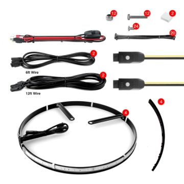 Picture of XKGLOW XKG LED Light Kit Light Accessories and Wiring - XK-WHEEL-KIT-AD
