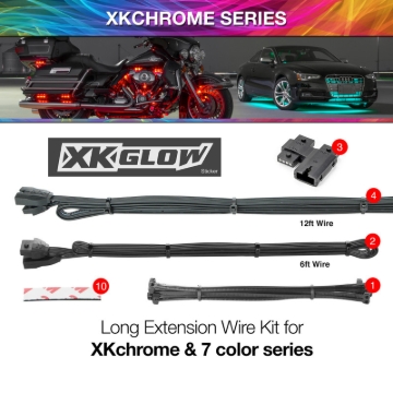Picture of XKGLOW XKG Extension Wire Wiring Connectors - XK-4P-WIRE-KIT-CAR