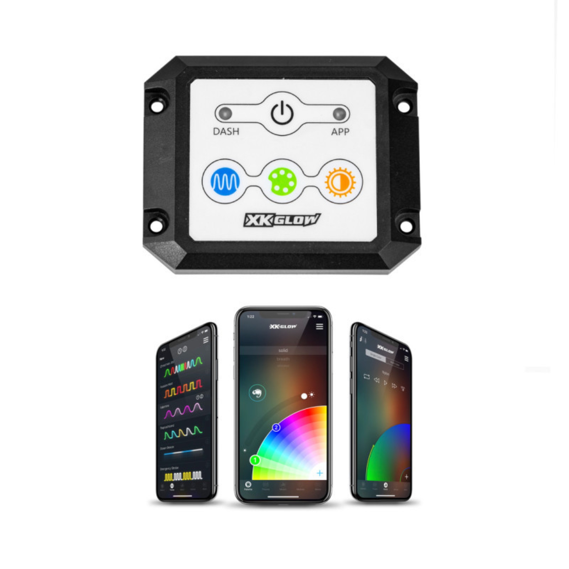 Picture of XKGLOW XKG Controller Switch Panels - XK-CHROME-DM