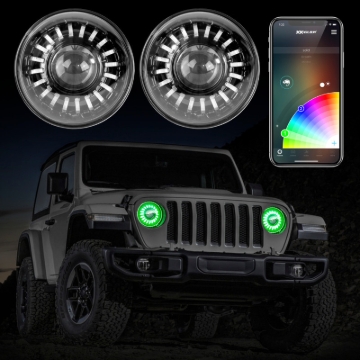 Picture of XKGLOW XKG Headlights Light Accessories and Wiring - XK-7IN-JP-KIT-JL