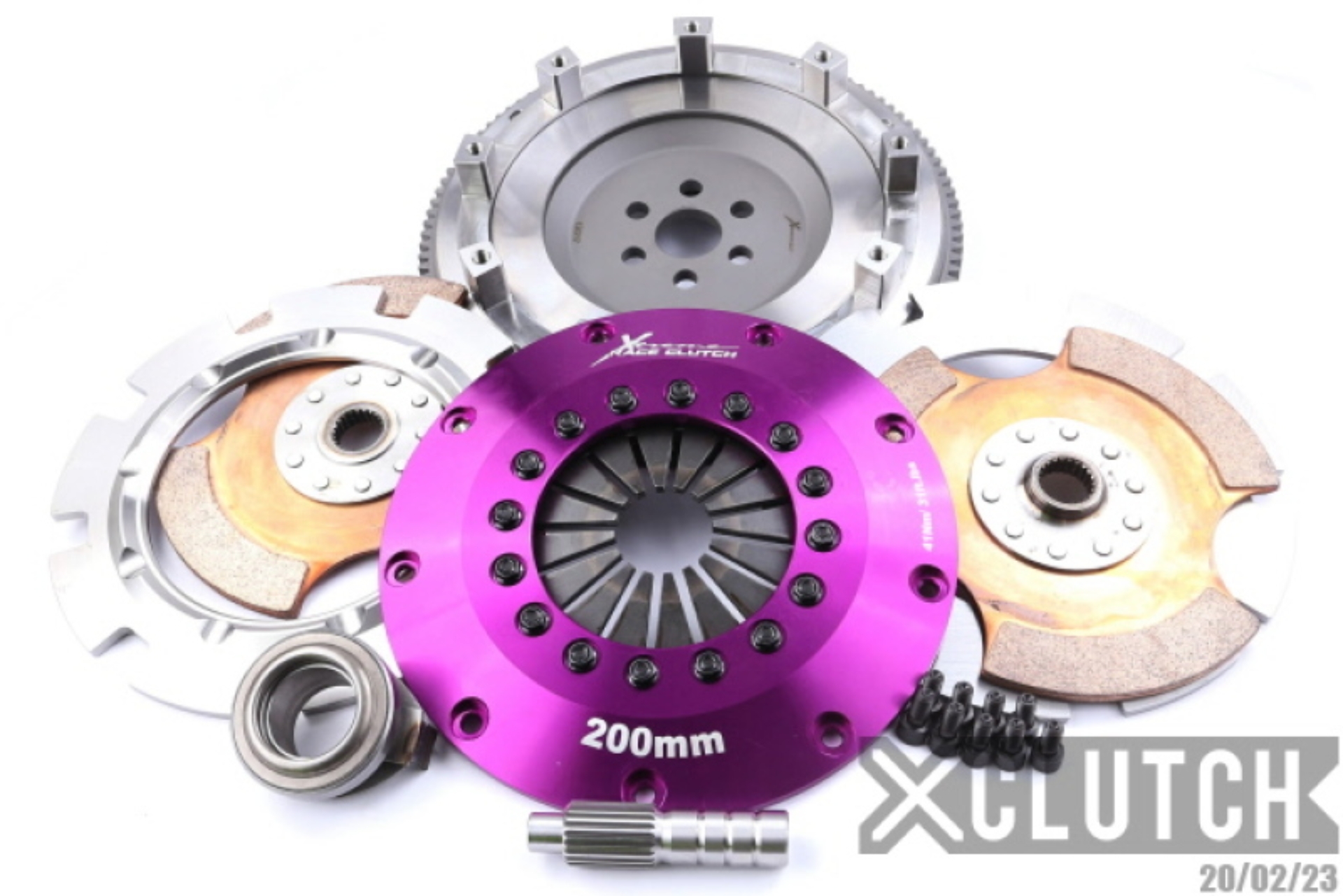 Picture of XCLUTCH XCL Clutch-8in Twin Solid Ceramic Clutch Kits - XKFD20523-2E