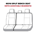 Picture of Covercraft 21-23 Chevrolet Tahoe Polycotton SeatSaver Custom Third Row Seat Covers - Tan