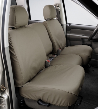 Picture of Covercraft 00-03 Ford Excursion Polycotton SeatSaver Custom Second Row Seat Covers - Wet Sand
