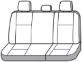 Picture of Covercraft 23-24 Toyota Sequoia Polycotton SeatSaver Custom Third Row Seat Covers - Wet Sand