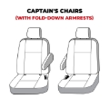 Picture of Covercraft 21-23 Chevrolet Tahoe Waterproof Polyester SeatSaver Second Row Seat Covers - Taupe