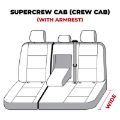 Picture of Covercraft 19-21 Ford F150 Carhartt Super Dux SeatSaver Custom Second Row Seat Covers - Black