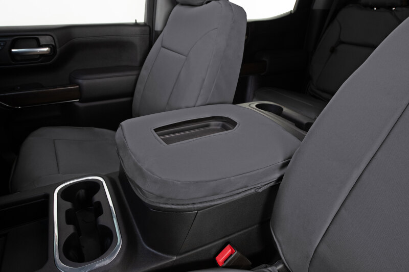 Picture of Covercraft 17-22 Ford F250-F350-F450-F550 Endura PrecisionFit Front Row Seat Covers - Silver/Silver