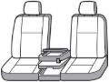Picture of Covercraft 19-21 Chevrolet Silverado/ Leatherette PrecisionFit Front Row Seat Covers - Med Grey