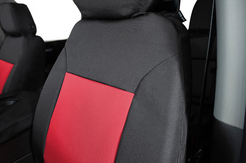 Picture of Covercraft 17-22 Ford F250-F350-F450-F550 Endura PrecisionFit Front Row Seat Covers - Red/Blk