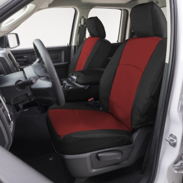 Picture of Covercraft 19-24 Dodge Ram 2500 Endura PrecisionFit Custom 2nd Row Seat Covers - Red/Blk