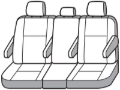 Picture of Covercraft 21-24 Toyota Sienna Carhartt PrecisionFit Custom Second Row Seat Covers - Gravel