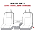 Picture of Covercraft 07-13 Toyota Tundra Waterproof Polyester SeatSaver Custom Front Row Seat Covers - Grey