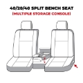 Picture of Covercraft 07-13 Toyota Tundra Polycotton SeatSaver Custom Front Row Seat Covers - Grey