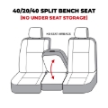 Picture of Covercraft 10-12 Dodge Ram Polycotton SeatSaver Custom Front Row Seat Covers - Grey