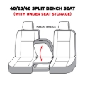 Picture of Covercraft 10-12 Dodge Ram Polycotton SeatSaver Custom Front Row Seat Covers - Grey