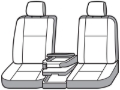 Picture of Covercraft 15-18 Ford F150 Polycotton SeatSaver Custom Front Row Seat Covers - Misty Grey